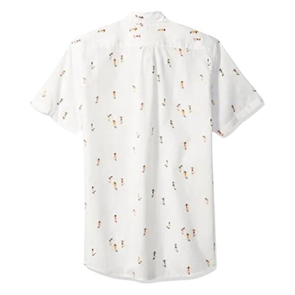 NWT Goodthreads Men’s Surfer Button Up Short Sleeve Poplin Shirt - Picture 4 of 4